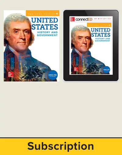 CUS New York United States History and Government, Grade 11, Student Suite with LearnSmart, 6-year subscription CUS New York United States History and Government, Grade 11, Student Suite with LearnSmart, 6-year subscription