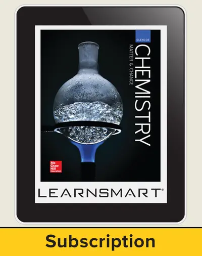 Glencoe Chemistry: Matter and Change, eStudent  Edition with LearnSmart, 3-year subscription