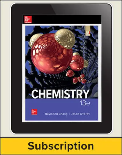 Chang, Chemistry, 2019, 13e (AP Edition) Digital Student Subscription, 5-year subscription Chang, Chemistry, 2019, 13e (AP Edition) Digital Student Subscription, 5-year subscription