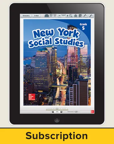 McGraw-Hill Education Grade 5 New York Social Studies SE Online 3 Year Subscription McGraw-Hill Education Grade 5 New York Social Studies SE Online 3 Year Subscription
