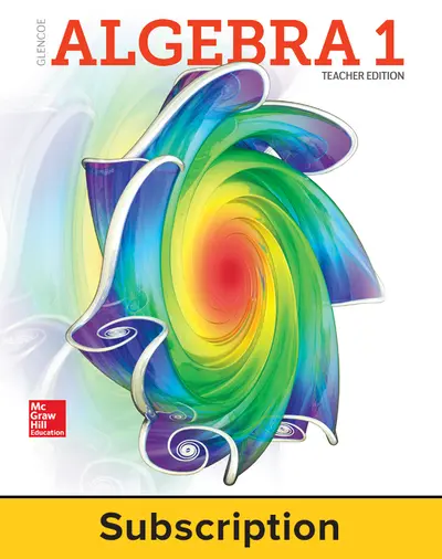 Algebra 1 2018, eTeacherEdition, 6-year subscription Algebra 1 2018, eTeacherEdition, 6-year subscription