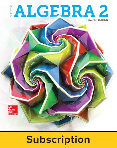 Algebra 2 2018, eTeacherEdition online, 6-year subscription Algebra 2 2018, eTeacherEdition online, 6-year subscription