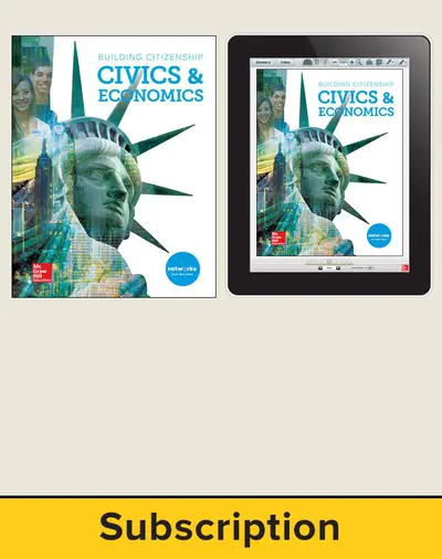 Building Citizenship: Civics & Economics, Student Suite with SmartBook Bundle, 7-year subscription Building Citizenship: Civics & Economics, Student Suite with SmartBook Bundle, 7-year subscription