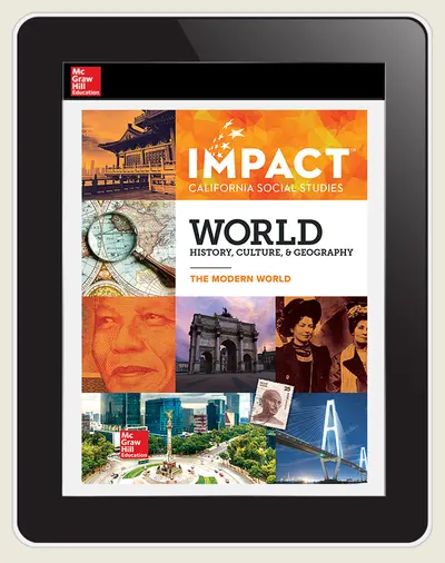 IMPACT: California, Grade 10, Online Student Edition, 1-year Subscription, World History, Culture, & Geography, The Modern World IMPACT: California, Grade 10, Online Student Edition, 1-year Subscription, World History, Culture, & Geography, The Modern World