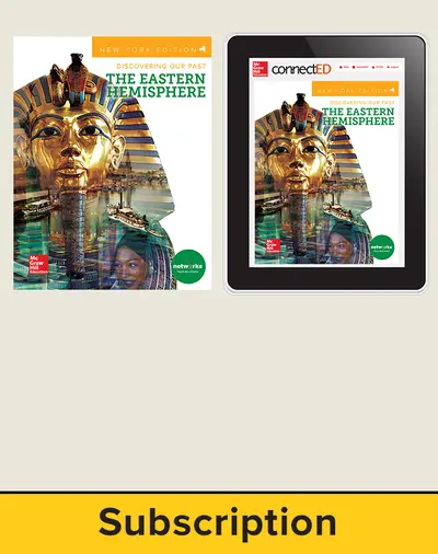 CUS New York Discovering Our Past: The Eastern Hemisphere, Grade 6, Print and Digital Student Bundle, 1-year subscription CUS New York Discovering Our Past: The Eastern Hemisphere, Grade 6, Print and Digital Student Bundle, 1-year subscription