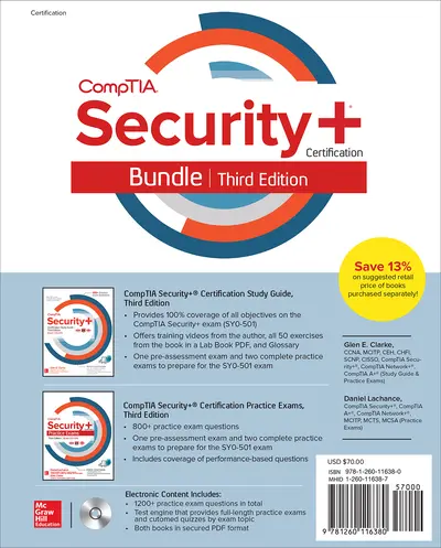 CompTIA Security+ Certification Bundle, Third Edition (Exam SY0-501) CompTIA Security+ Certification Bundle, Third Edition (Exam SY0-501)