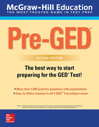 McGraw-Hill Education Pre-GED with DVD, Second Edition