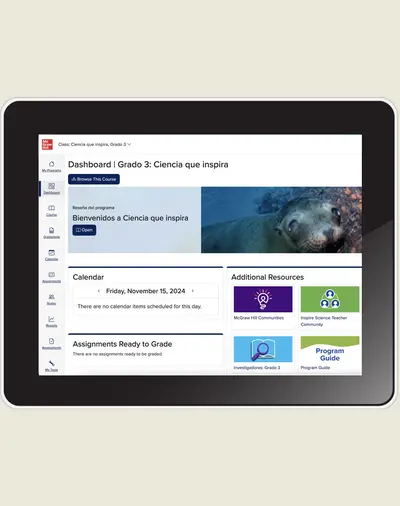 INSPIRE SCIENCE: Grade 3, Spanish Online Student Center, 1-Year Subscription INSPIRE SCIENCE: Grade 3, Spanish Online Student Center, 1-Year Subscription