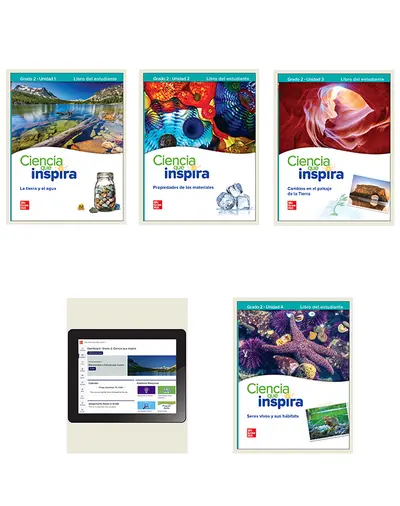 Inspire Science Grade 2, Comprehensive Spanish Student Bundle, 1-year subscription
