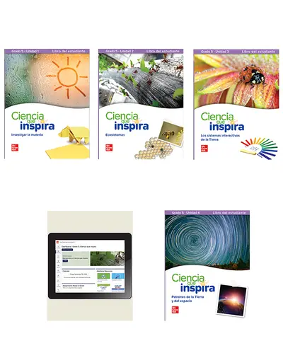 Inspire Science Grade 5, Comprehensive Spanish Student Bundle, 1-year subscription Inspire Science Grade 5, Comprehensive Spanish Student Bundle, 1-year subscription