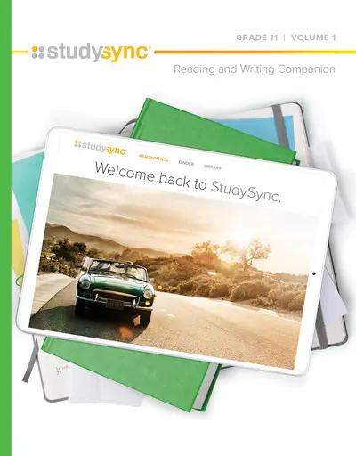 StudySync Core ELA Grade 11, Hardcover, Reading and Writing Companion, Single Bind Set (Volumes 1 & 2) StudySync Core ELA Grade 11, Hardcover, Reading and Writing Companion, Single Bind Set (Volumes 1 & 2)