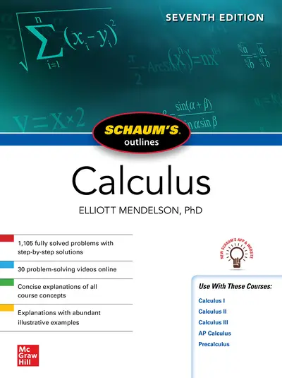 Schaum's Outline of Calculus, Seventh Edition Schaum's Outline of Calculus, Seventh Edition