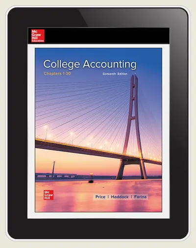 CUS College Accounting, Chapters 1-30 6-year Standalone Connect OSE CUS College Accounting, Chapters 1-30 6-year Standalone Connect OSE