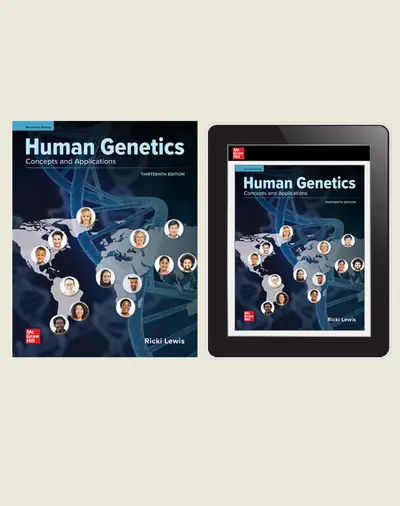 Lewis, Human Genetics, 2021, 13e, Standard Student Bundle (Student Edition with Online Student Edition), 1-year subscription Lewis, Human Genetics, 2021, 13e, Standard Student Bundle (Student Edition with Online Student Edition), 1-year subscription