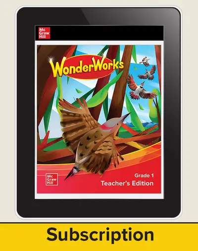 WonderWorks Grade 1 Teacher Workspace 4 year subscription WonderWorks Grade 1 Teacher Workspace 4 year subscription