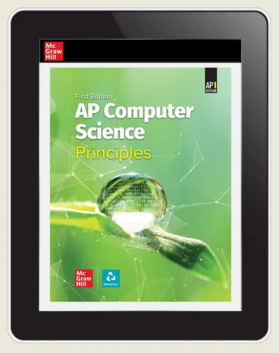 AP Computer Science Principles, 1e, (c) 2026 Online Teacher Edition, 6-year subscription AP Computer Science Principles, 1e, (c) 2026 Online Teacher Edition, 6-year subscription