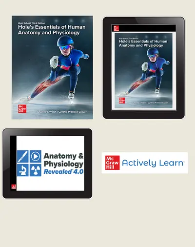 Welsh, Hole's Essentials of Human Anatomy & Physiology, 2026, 3e, Student Bundle w/APR and Actively Learn Science, 1-year subscription
