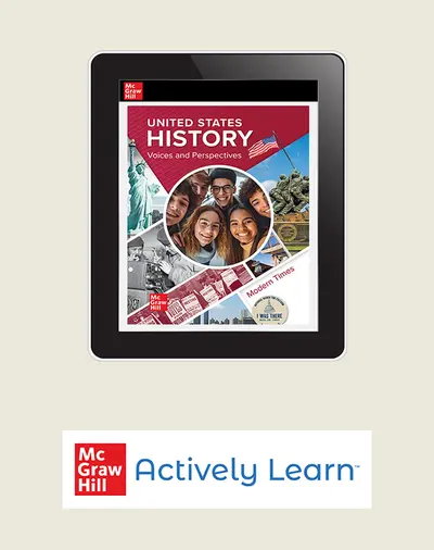 CUS United States History: Voices and Perspectives, Modern Times, Digital Student Bundle with Actively Learn Social Studies, 1-year subscription CUS United States History: Voices and Perspectives, Modern Times, Digital Student Bundle with Actively Learn Social Studies, 1-year subscription