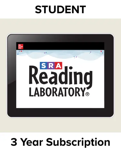 SRA Reading Laboratory, Student License, 3-year subscription SRA Reading Laboratory, Student License, 3-year subscription