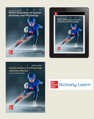 Welsh, Hole's Essentials of Human Anatomy & Physiology, 2026, 3e, Premium Student Bundle w Actively Learn Science, 6-year subscription