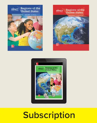 IMPACT Social Studies, Regions of the United States, Grade 4 ...