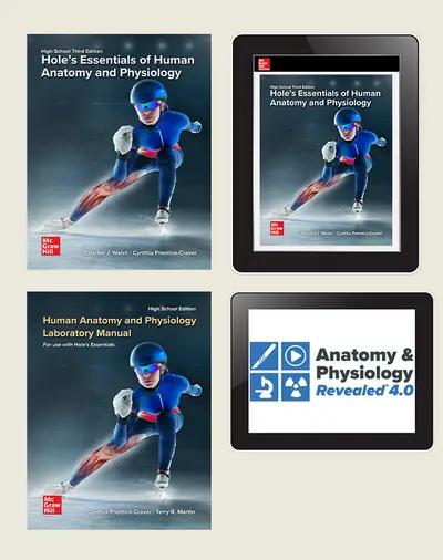Welsh, Hole's Essentials of Human Anatomy & Physiology, 2026, 3e, Premium Student Bundle w/APR, 1-year subscription