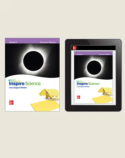 CUS SC Inspire Science: Grade 5, Student Bundle, 6 Year Subscription CUS SC Inspire Science: Grade 5, Student Bundle, 6 Year Subscription