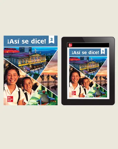 ¡Así se dice! Level 3, Student Print and Digital Bundle, 1-year subscription ¡Así se dice! Level 3, Student Print and Digital Bundle, 1-year subscription