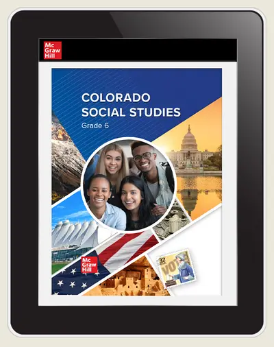CUS Colorado McGraw Hill Social Studies, Grade 6, Student Digital License, 7-year subscription CUS Colorado McGraw Hill Social Studies, Grade 6, Student Digital License, 7-year subscription