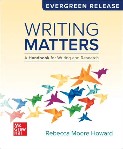 Writing Matters: A Handbook for Writing and Research