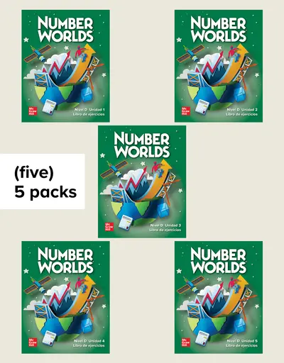 Number Worlds Level D, Spanish Workbook Package 25-pack (5 of each Unit) Number Worlds Level D, Spanish Workbook Package 25-pack (5 of each Unit)