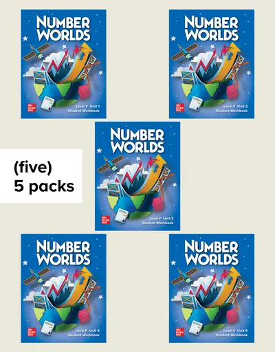Number Worlds Level F, Workbook Package 25-pack (5 of each Unit) Number Worlds Level F, Workbook Package 25-pack (5 of each Unit)