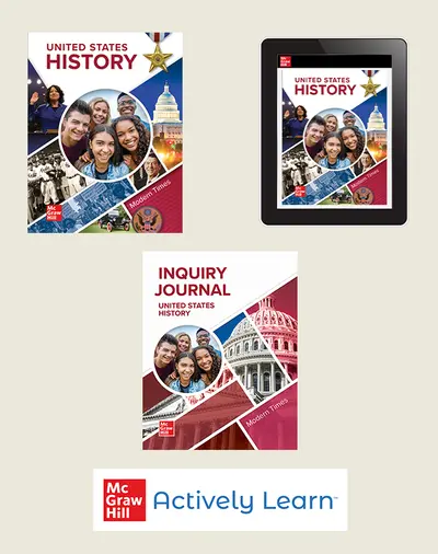 United States History, Modern Times, Student Bundle Plus Inquiry Journal with Actively Learn Social Studies, 1-year subscription United States History, Modern Times, Student Bundle Plus Inquiry Journal with Actively Learn Social Studies, 1-year subscription