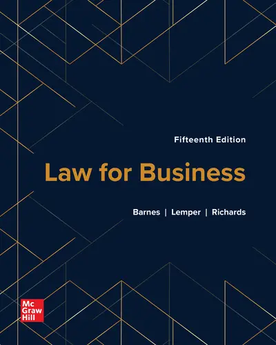 Law for Business 15th edition Law for Business