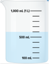 beaker with liquid